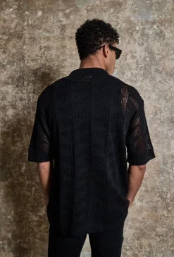 Chemise trouée manches courtes