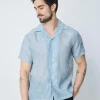 Chemise unie à manches courtes