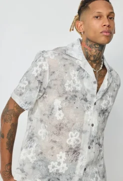Chemise unie à manches courtes