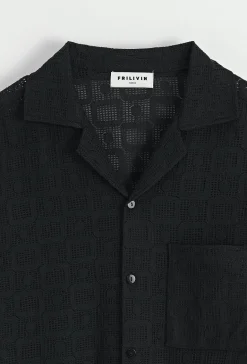 Chemise unie à manches courtes