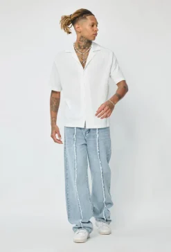 Chemise unie à motif