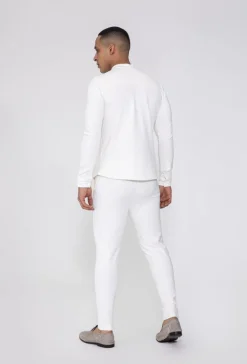 Chemise unie col mao à manches longues