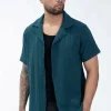 Chemise unie manches courtes
