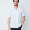 Chemise unie manches courtes