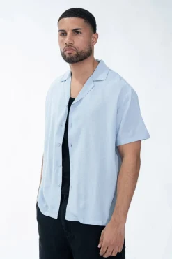 Chemise unie manches courtes