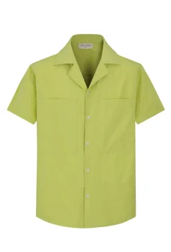 Chemise unie manches courtes