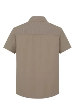 Chemise unie manches courtes