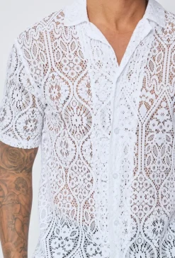 Chemise unie manches courtes