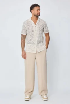 Chemise unie manches courtes