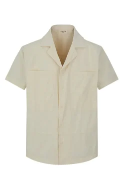 Chemise unie manches courtes