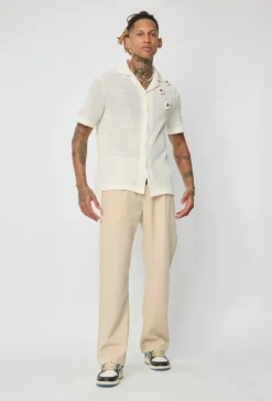 Chemise unie manches courtes