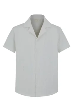 Chemise unie manches courtes