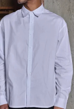 Chemise unie manches longues