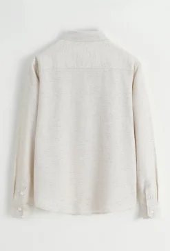 Chemise unie manches longues