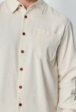 Chemise unie manches longues