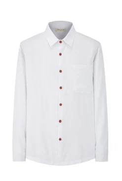 Chemise unie manches longues