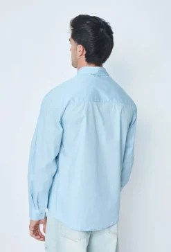Chemise unie manches longues