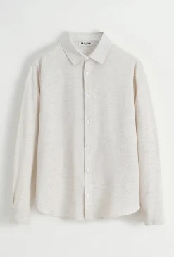 Chemise unie manches longues