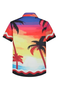 Chemise vague et soleil couchant