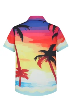 Chemise vague et soleil couchant