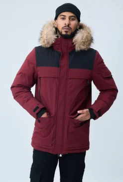 Doudoune capuche à fourrure