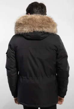 Doudoune capuche à fourrure