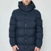Doudoune longue matelassé à capuche