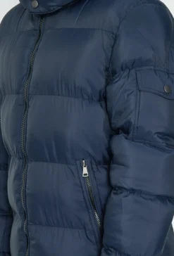 Doudoune longue matelassé à capuche