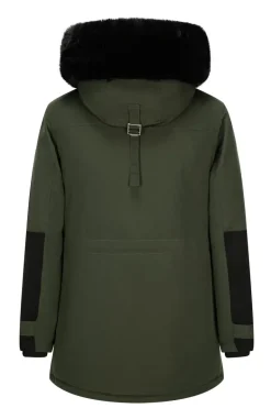 Doudoune parka milongue à capuche fourrure amovible