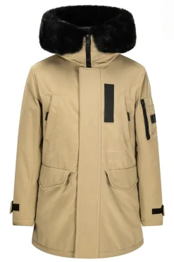 Doudoune parka milongue à capuche fourrure amovible