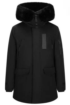 Doudoune parka milongue à capuche fourrure amovible