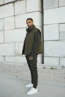 Doudoune puffer sans manches oversize