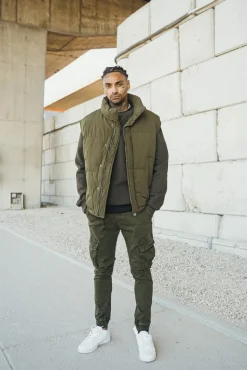 Doudoune puffer sans manches oversize