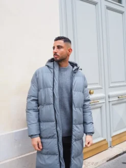 Doudoune ultralongue à capuche