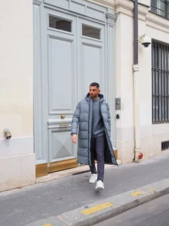 Doudoune ultralongue à capuche