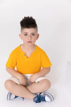 Enfant t-shirt effet lin