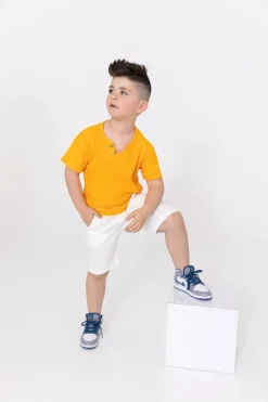 Enfant t-shirt effet lin