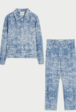 Ensemble à motif marbré
