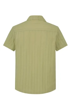 Ensemble à rayures chemise manches courtes short