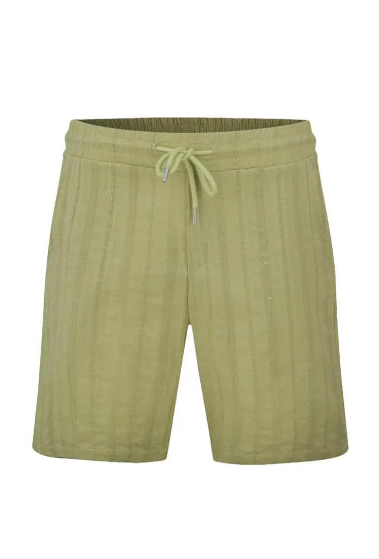 Ensemble à rayures chemise manches courtes short