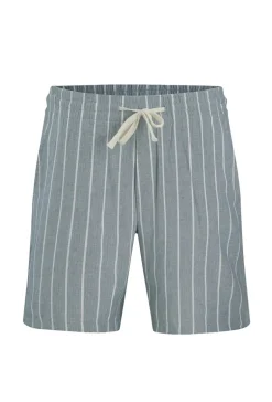 Ensemble à rayures chemise manches courtes short