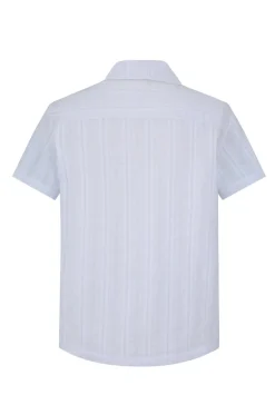 Ensemble à rayures chemise manches courtes short