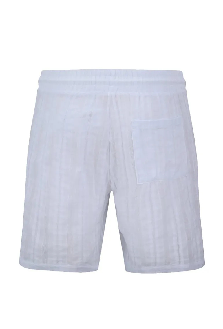 Ensemble à rayures chemise manches courtes short