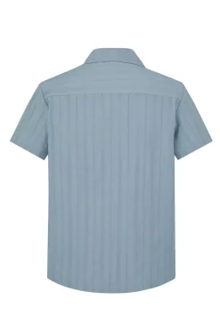 Ensemble à rayures chemise manches courtes short