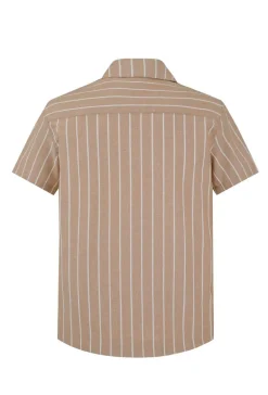 Ensemble à rayures chemise manches courtes short
