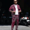 Ensemble bandana toile veste pantalon