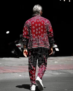 Ensemble bandana toile veste pantalon