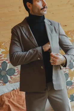 Ensemble blazer et tailleur uni