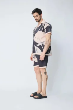 Ensemble chemise et short à motif