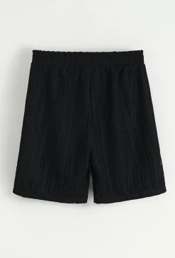 Ensemble chemise et short unis à rayures